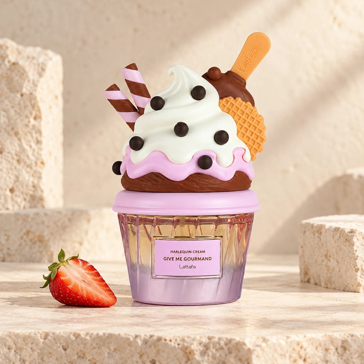 Lattafa Give Me Gourmand Harlequin Cream